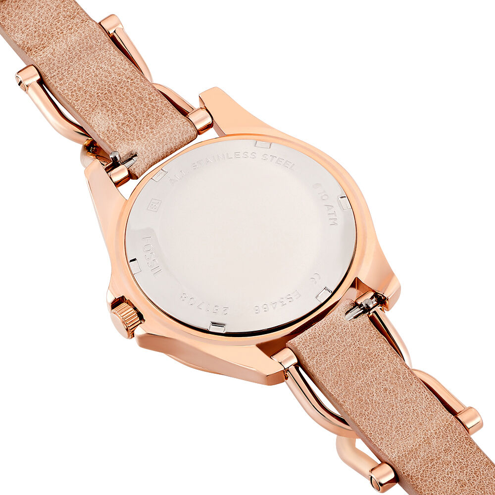 Montre Fossil Riley Beige - Montres classiques Femme | Marc Orian