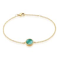 Bracelet Plaqué Or Neassa Amazonite