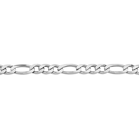 Chaîne Vivian Maille Alternee 1/3 Argent Blanc - Chaines Homme | Marc Orian