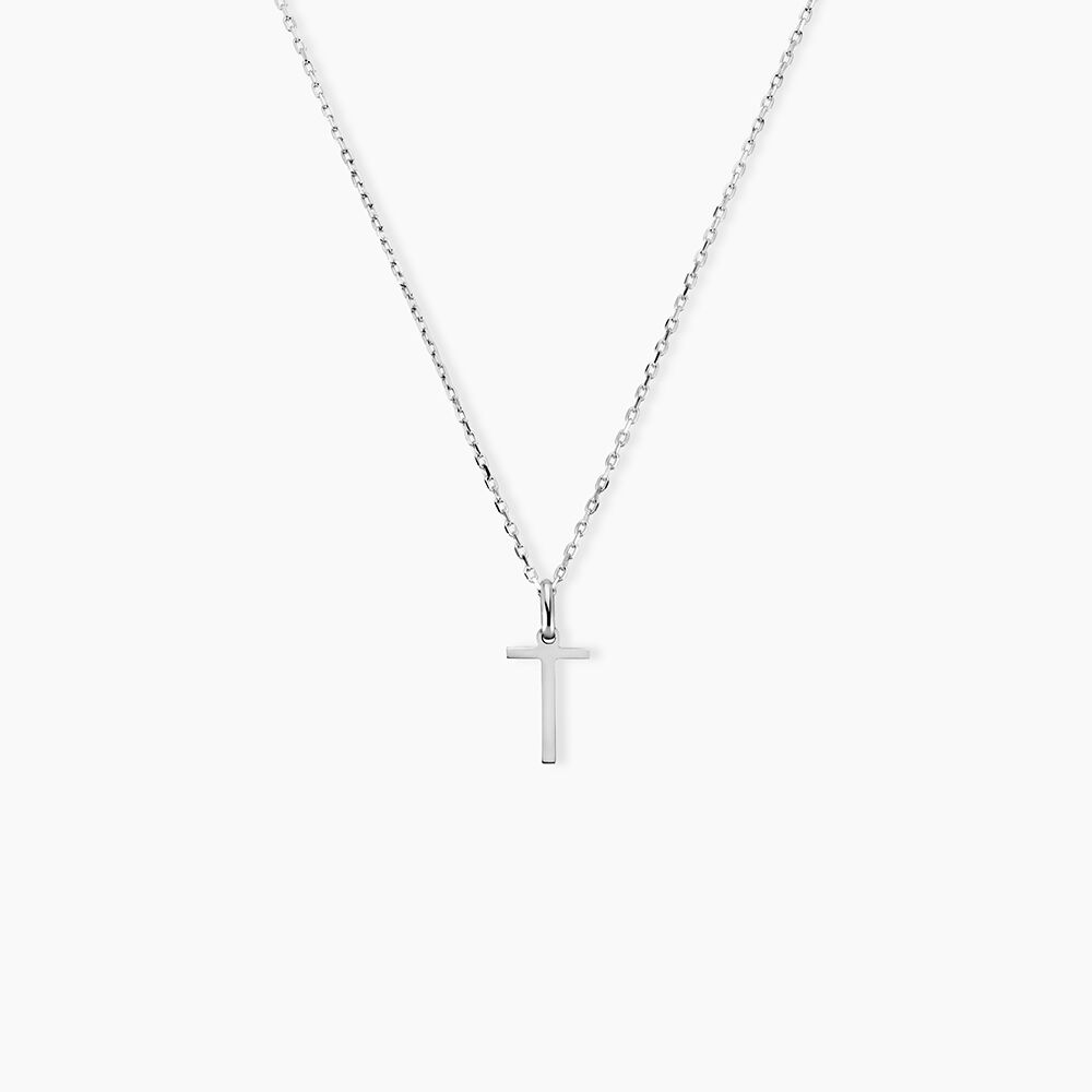 Pendentif Ionia Lettre Or Blanc - Pendentifs Famille | Marc Orian