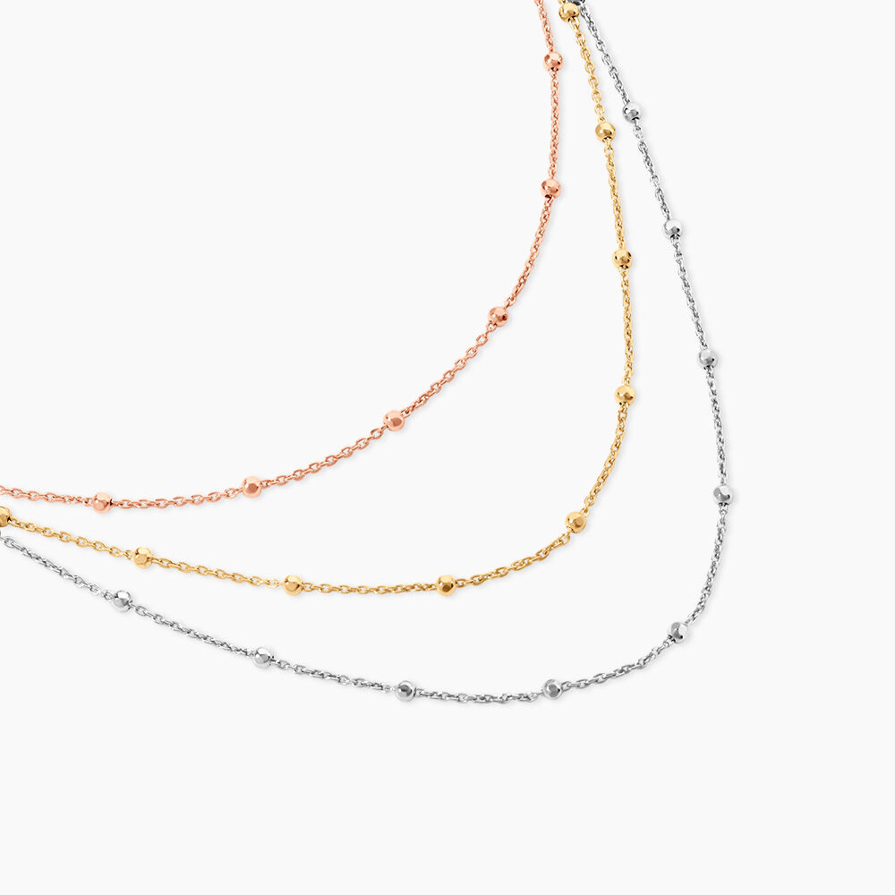 Collier Clorinthe Argent Tricolore - Colliers multirangs Femme | Marc Orian