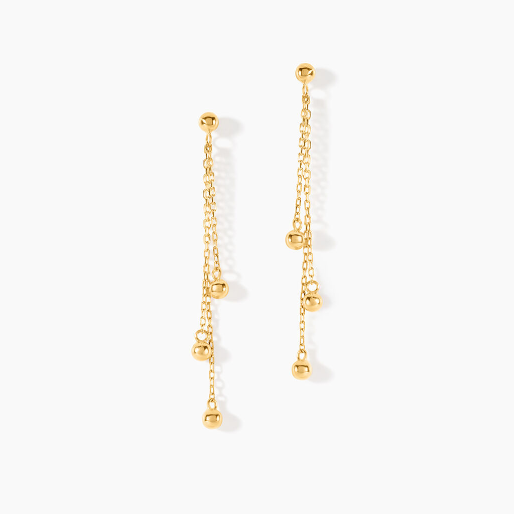 Boucles D'Oreilles Pendantes Brooks Or Jaune - Pendantes Femme | Marc Orian
