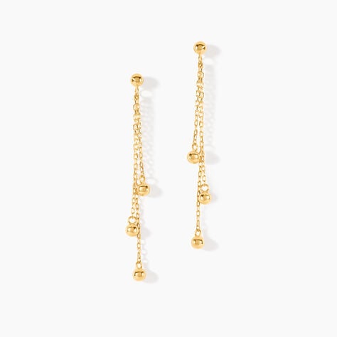 Boucles D'Oreilles Pendantes Brooks Or Jaune - Pendantes Femme | Marc Orian