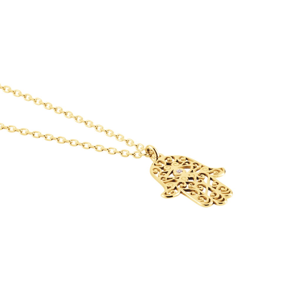 Collier Lucian Plaqu&eacute; Or Oxyde De Zirconium - Colliers avec pierres Femme | Marc Orian