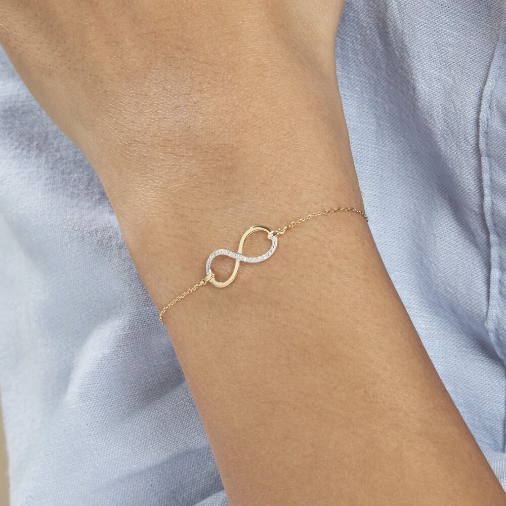 Bracelet Infino Or Jaune Diamant - Bracelets chaînes Femme | Marc Orian
