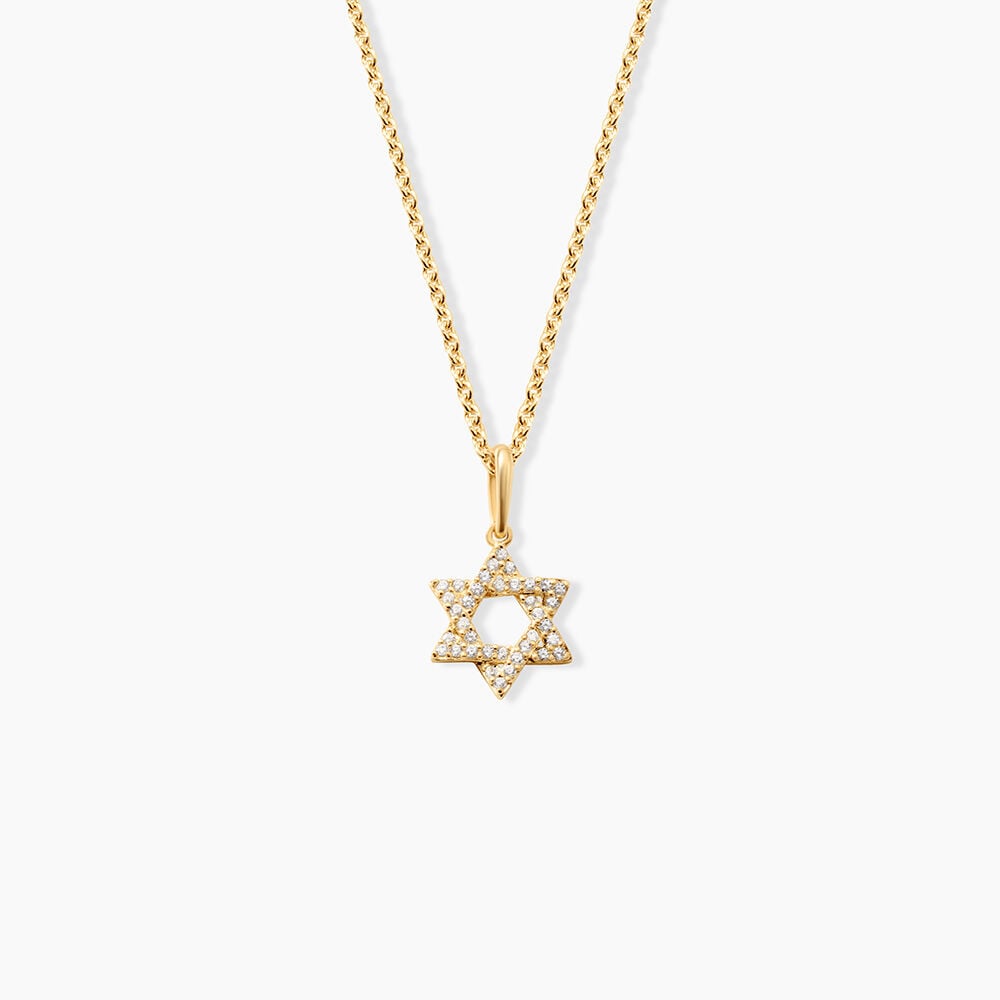Pendentif Faye Argent Dor&eacute; A L'Or 750/1000 Oxyde De Zirconium - Bijoux fantaisie Femme | Marc Orian
