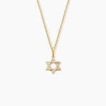 Pendentif Faye Argent Dor&eacute; A L'Or 750/1000 Oxyde De Zirconium - Bijoux fantaisie Femme | Marc Orian