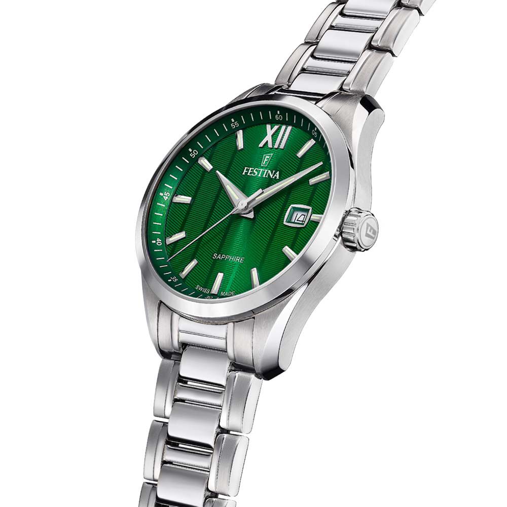 Montre Festina Swiss Made Vert - Montres classiques Homme | Marc Orian