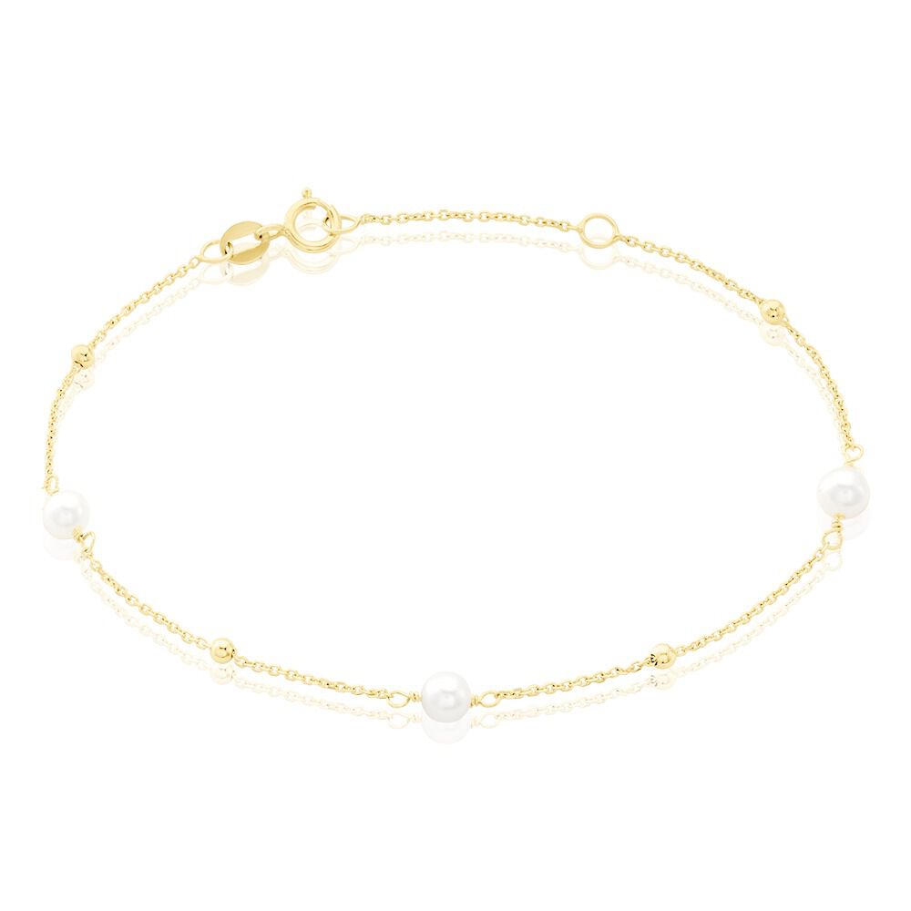 Bracelet Jolana Or Jaune Perle De Culture - Bracelets chaînes Femme | Marc Orian