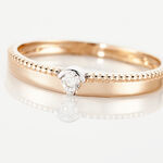 Bague Lou Or Rose Diamant - Solitaires Femme | Marc Orian