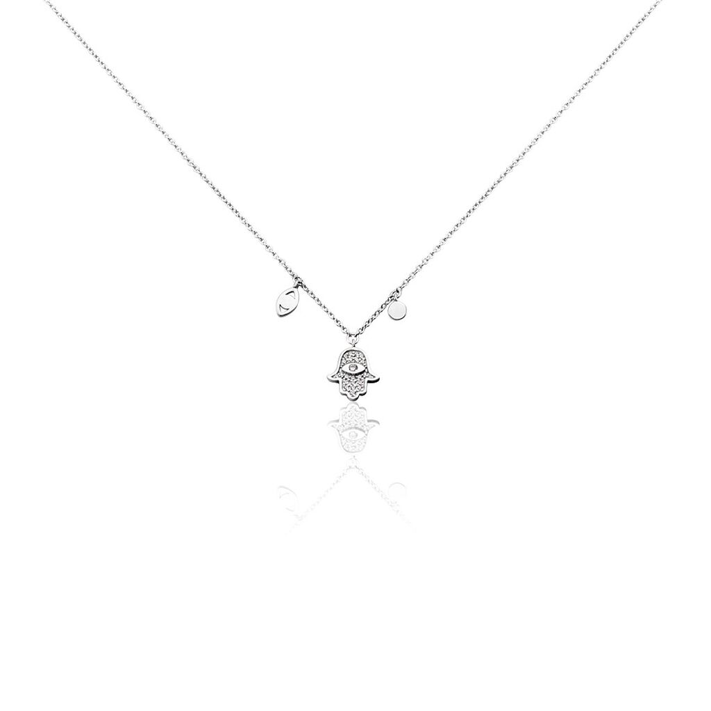 Collier Argent Basten Oxydes De Zirconium - Colliers avec pierres Femme | Marc Orian