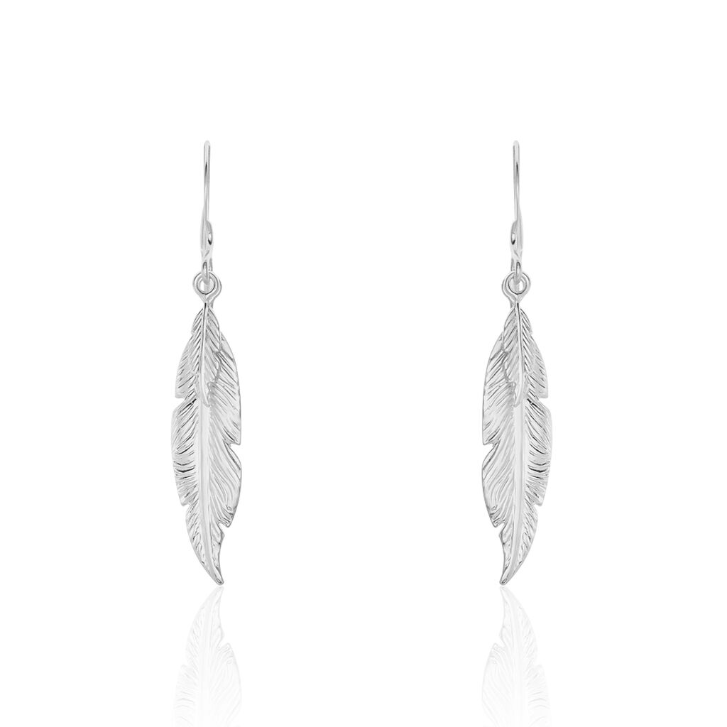 Boucles D'oreilles Pendantes Violka Argent Blanc - Pendantes Femme | Marc Orian