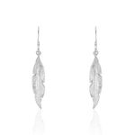Boucles D'oreilles Pendantes Violka Argent Blanc - Pendantes Femme | Marc Orian