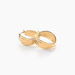 Cr&eacute;oles Kuma Plaqu&eacute; Or Jaune - Cr&eacute;oles Femme | Marc Orian