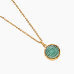 Collier Plaqu&eacute; Or Neassa Amazonite - Colliers avec pierres Femme | Marc Orian