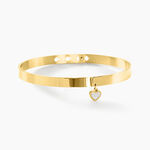 Bracelet Jonc Big Love Acier Jaune Cristal - Bracelets joncs Femme | Marc Orian