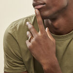 Chevali&egrave;re Benton Rectangulaire Ligne Or Bicolore - Chevali&egrave;res Homme | Marc Orian