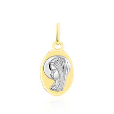 Pendentif Vierge Ovale Or Bicolore - Pendentifs Enfant | Marc Orian
