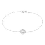 Bracelet Pollya Or Blanc Diamant - Bracelets cha&icirc;nes Femme | Marc Orian