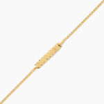 Bracelet Identit&eacute;e Esta Argent Dor&eacute; A L'Or 750/1000 - Gourmettes Femme | Marc Orian