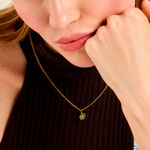 Collier Adenor Acier Jaune Aventurine Cristal - Colliers avec pierres Femme | Marc Orian