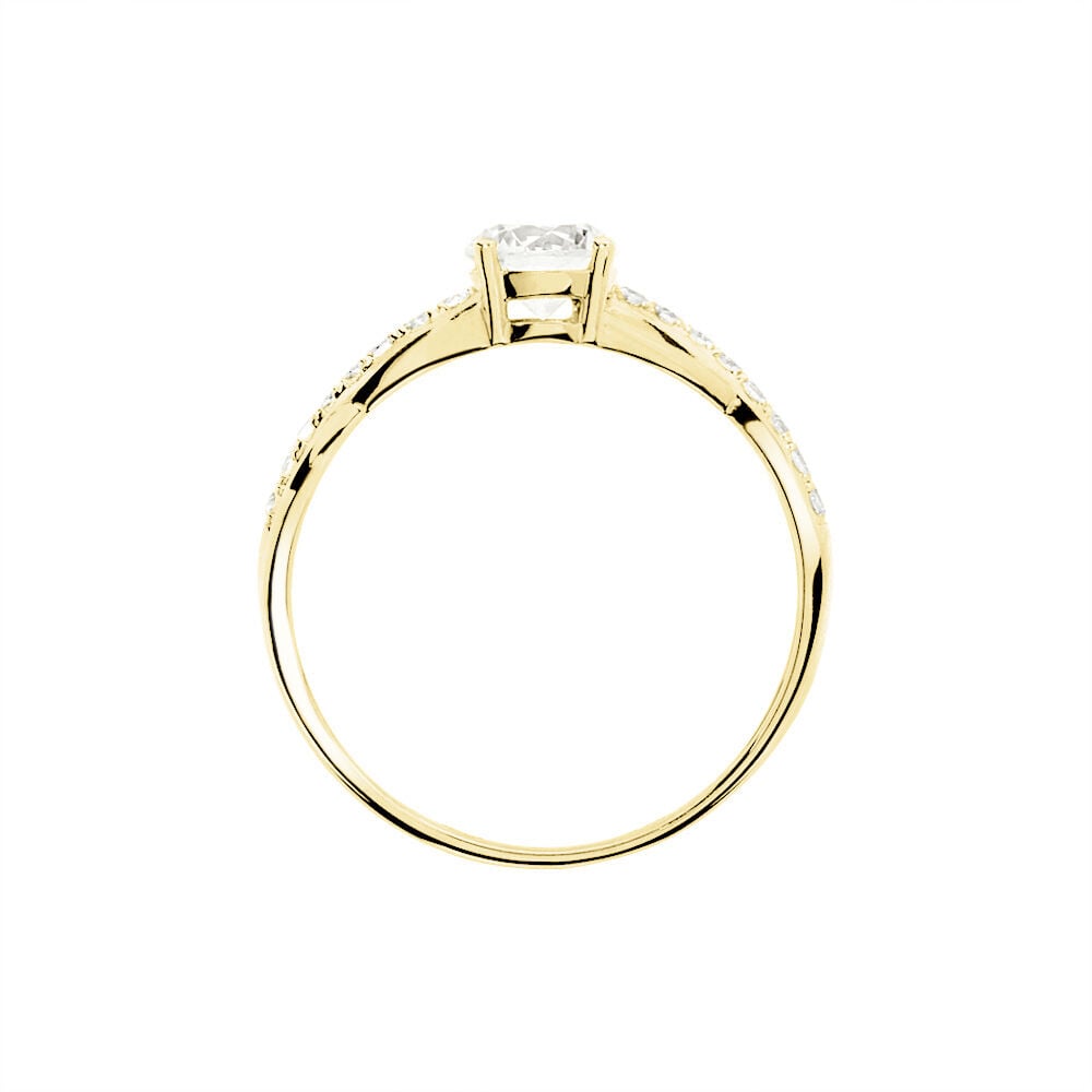 Bague Tilla Or Jaune Oxyde De Zirconium - Solitaires Femme | Marc Orian