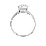 Bague Anthyme Or Blanc Oxyde De Zirconium - Solitaires Femme | Marc Orian