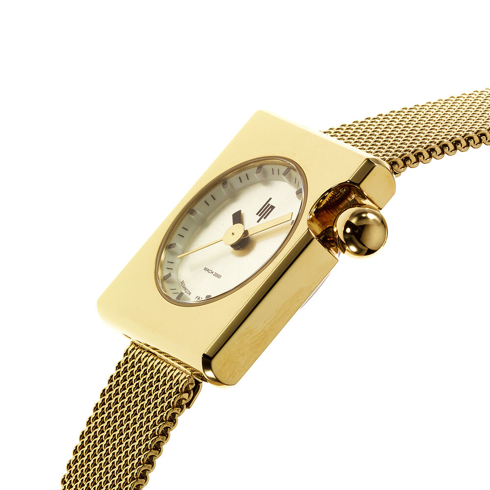 Montre Lip Mach 2000 Mini Square Doré - Montres étanches Femme | Marc Orian