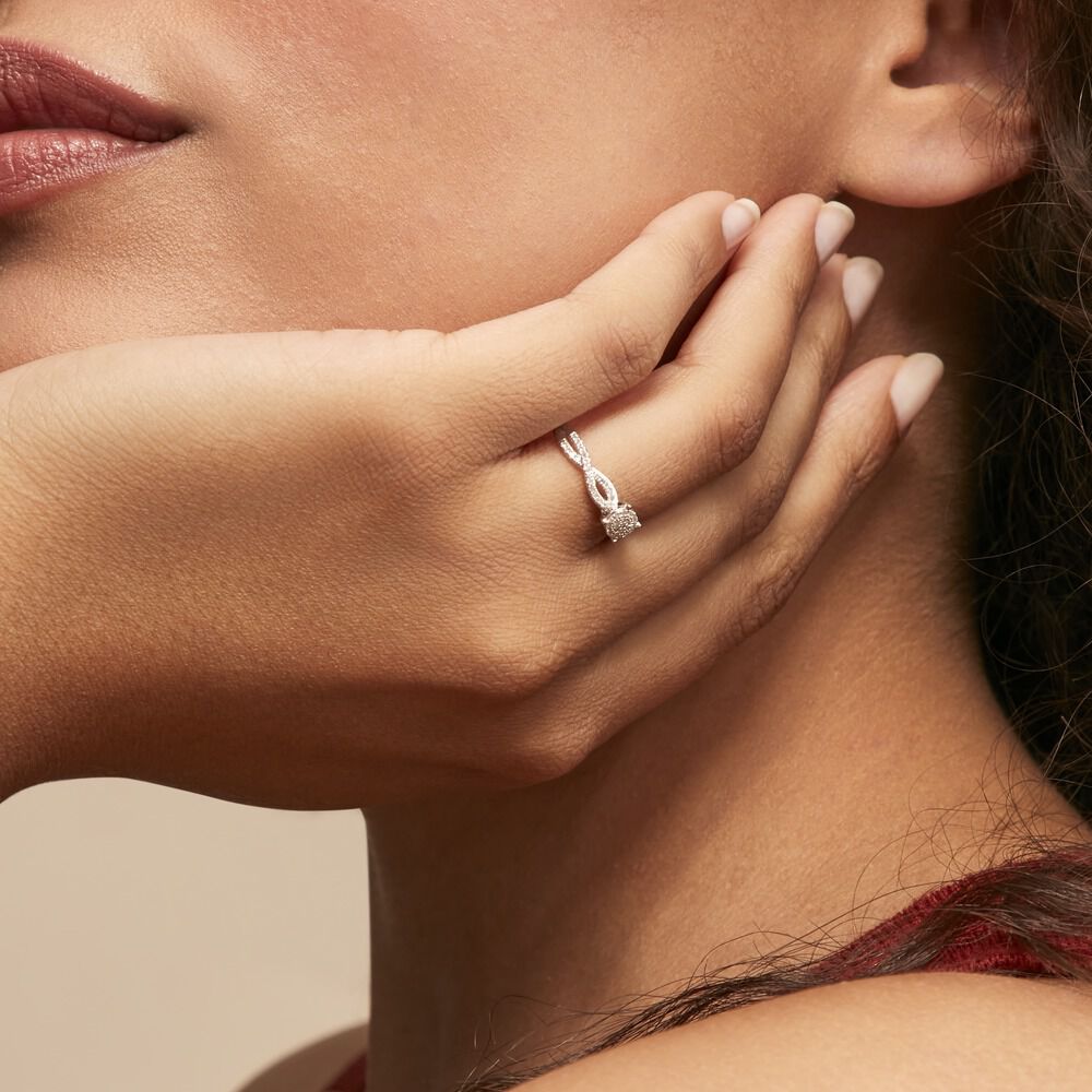 Bague Roseline Or Blanc Diamant - Solitaires Femme | Marc Orian