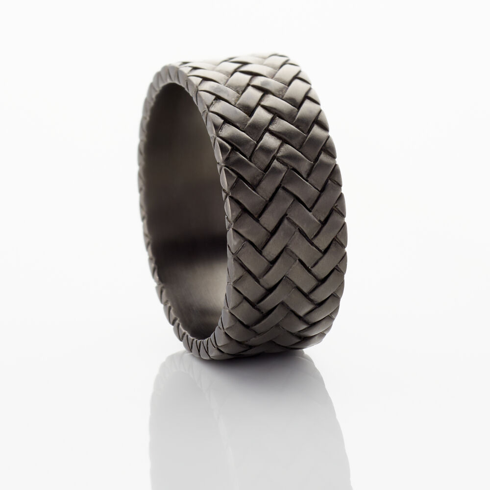 Bague Argent Noir - Bagues grosses Homme | Marc Orian