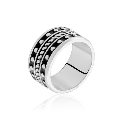 Bague Alban Argent Blanc - Bagues Homme | Marc Orian