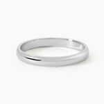 Aphroditia Demi Jonc Bombe Trouwring Wit Platina - Alliances duo Unisex | Marc Orian