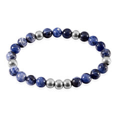 Bracelet Adonis Acier Blanc Pierre De Synthese - Bracelets chaînes Homme | Marc Orian