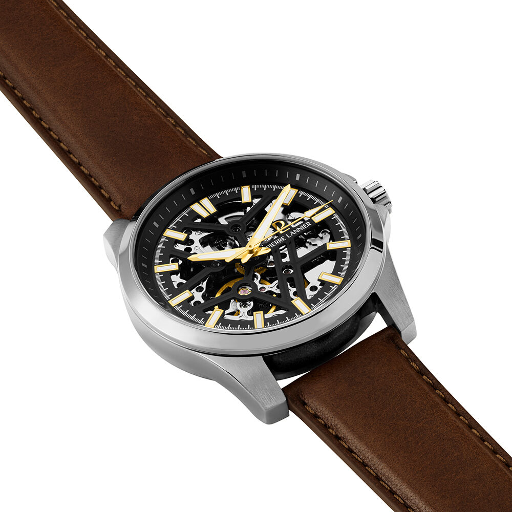 Montre Pierre Lannier Lannier Skeletom Noir - Montres automatiques Homme | Marc Orian