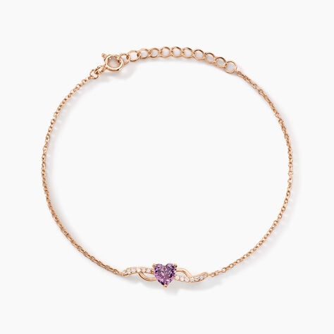 Bracelet Argent Rose Avalon Oxyde De Zirconium - Bracelets chaînes Femme | Marc Orian