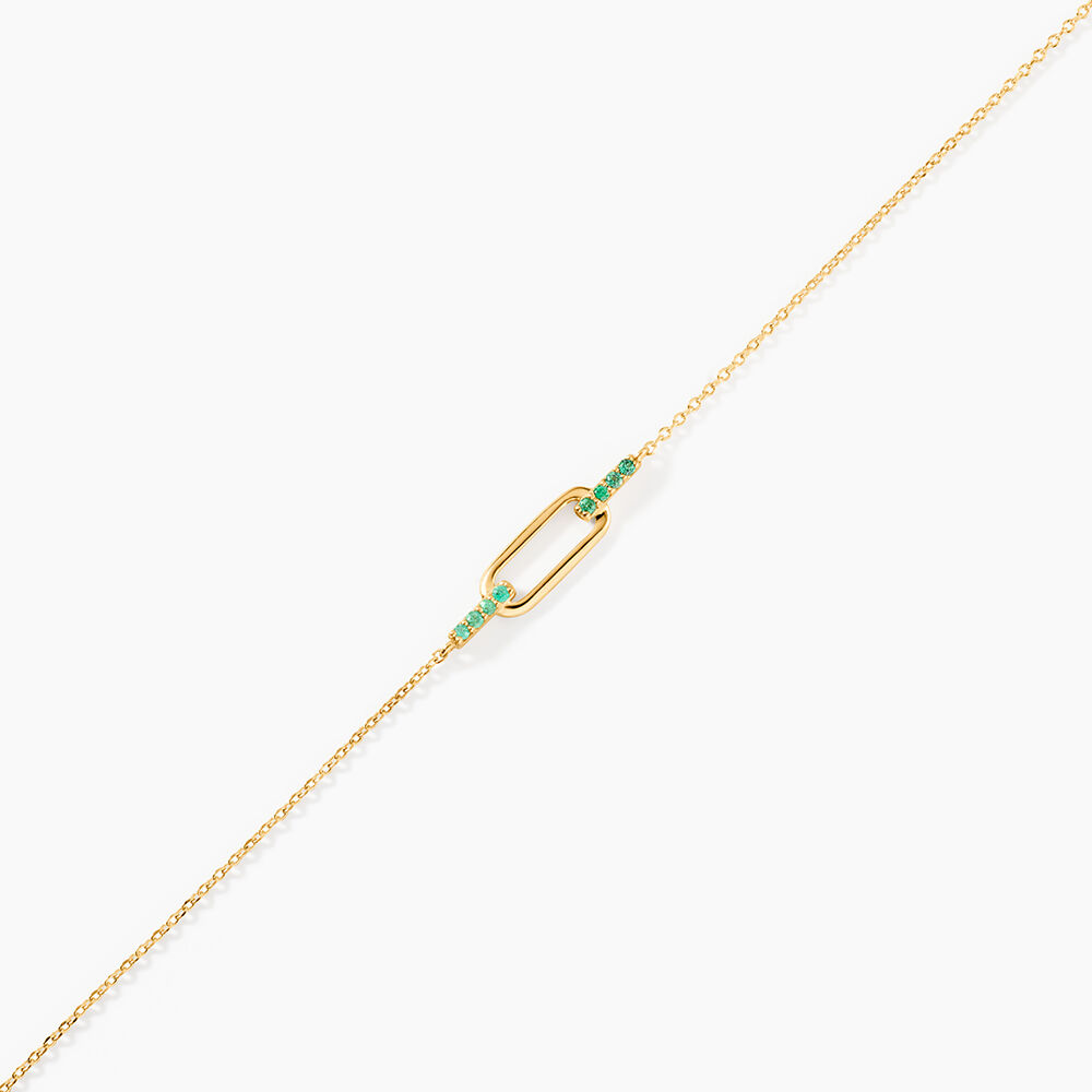 Collier Shalona Or Jaune Emeraude - Bracelets cha&icirc;nes Femme | Marc Orian