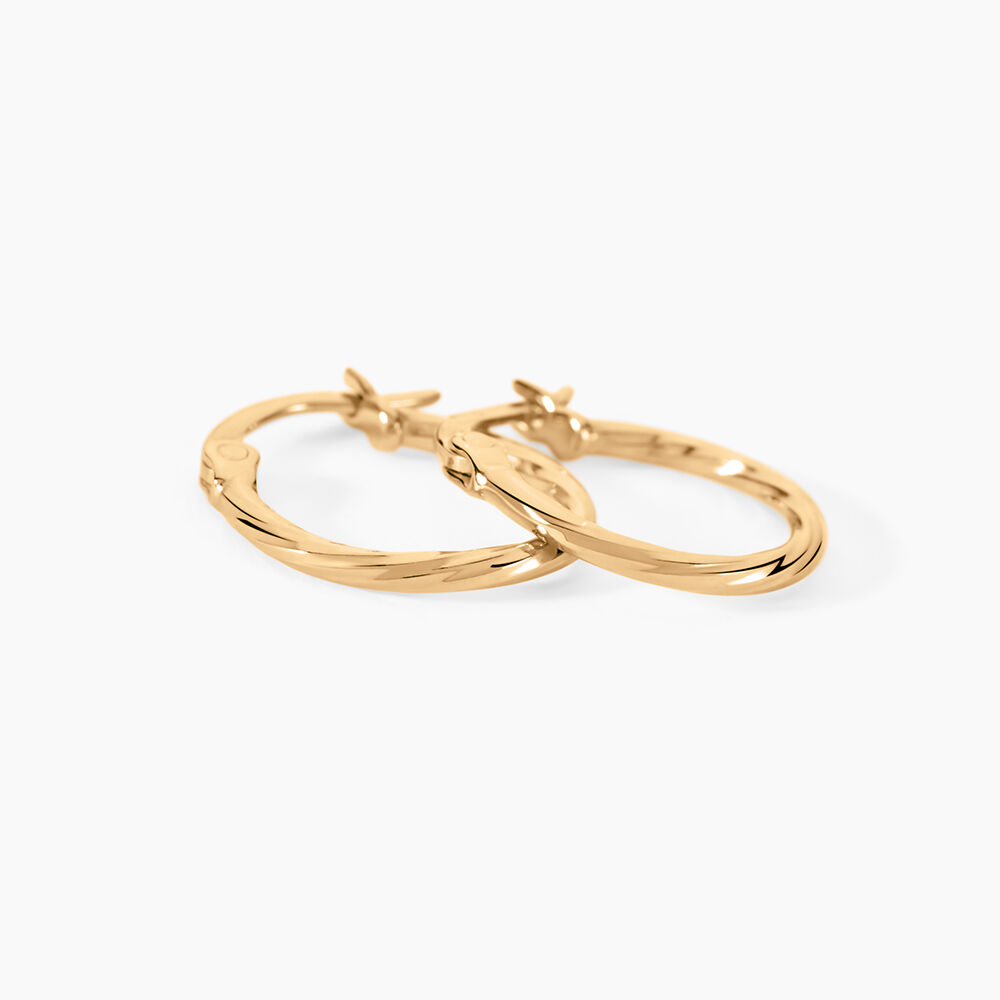 Cr&eacute;oles Lou Plaqu&eacute; Or Jaune - Cr&eacute;oles Femme | Marc Orian