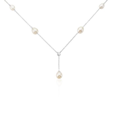 Collier Andony Argent Perle De Culture - Colliers avec pierres Femme | Marc Orian