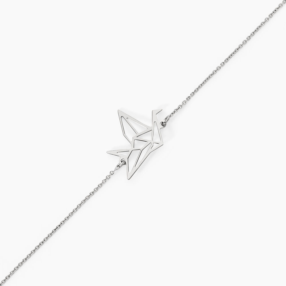 Bracelet Colombe Argent Blanc - Bracelets fantaisie Femme | Marc Orian