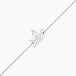 Bracelet Colombe Argent Blanc - Bracelets fantaisie Femme | Marc Orian