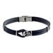 Bracelet Acier Blanc Achil - Bracelets cuir Homme | Marc Orian