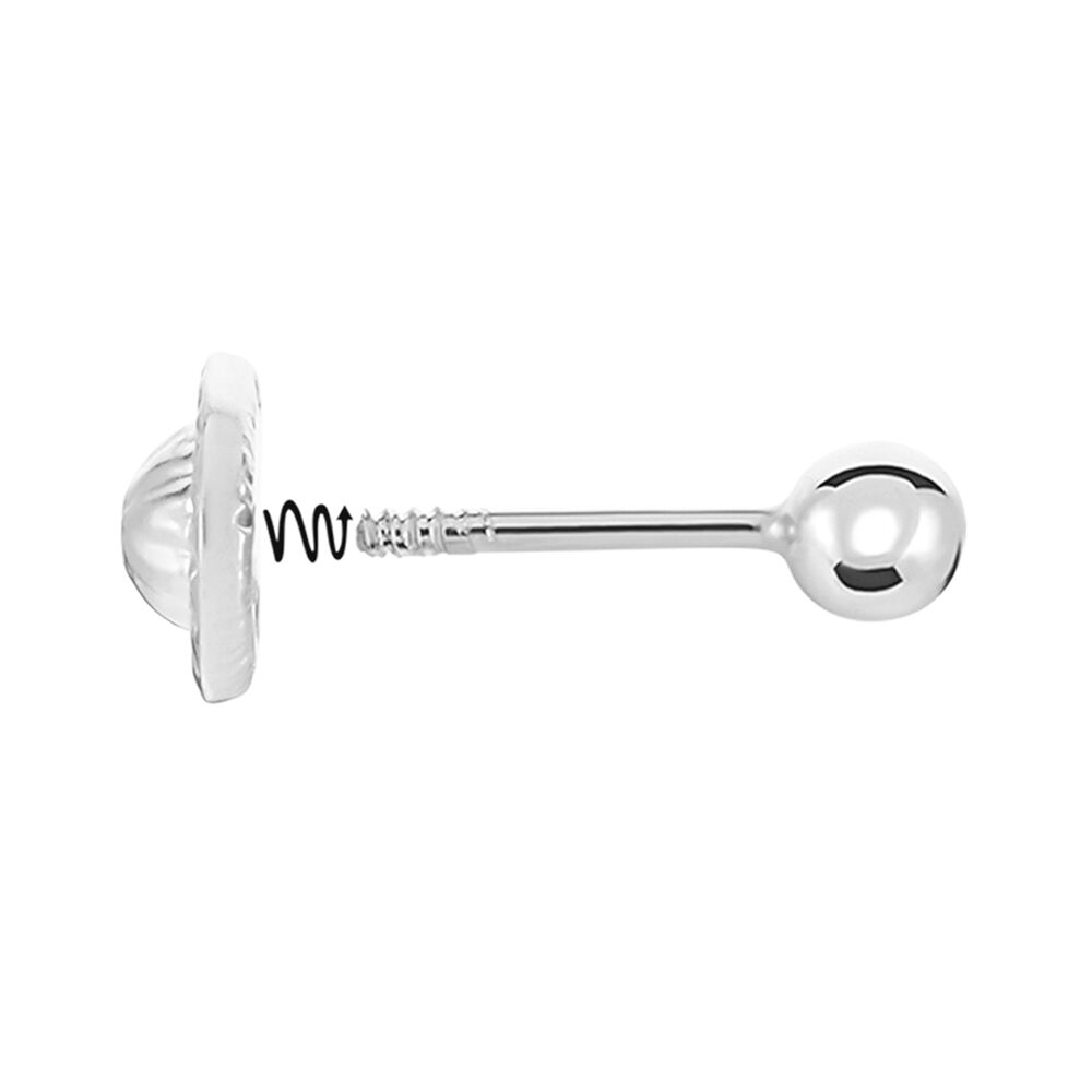 Fermoir Vis Boucle D'oreille Or Blanc - Soins et accessoires Famille | Marc Orian