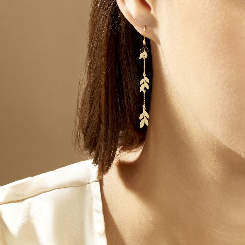 Boucles D'oreilles Pendantes Edinna Or Jaune -  Femme | Marc Orian