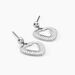Boucles D'oreilles Pendantes Cœur Ardent Argent Blanc - Pendantes Femme | Marc Orian