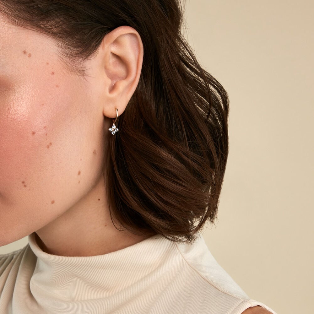 Boucles D'Oreilles Pendantes Belovia Or Jaune Topaze - Pendantes Femme | Marc Orian