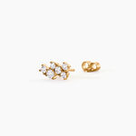 Boucles D'Oreilles Puces Doline Plaqu&eacute; Or Jaune Oxyde De Zirconium - Puces Femme | Marc Orian