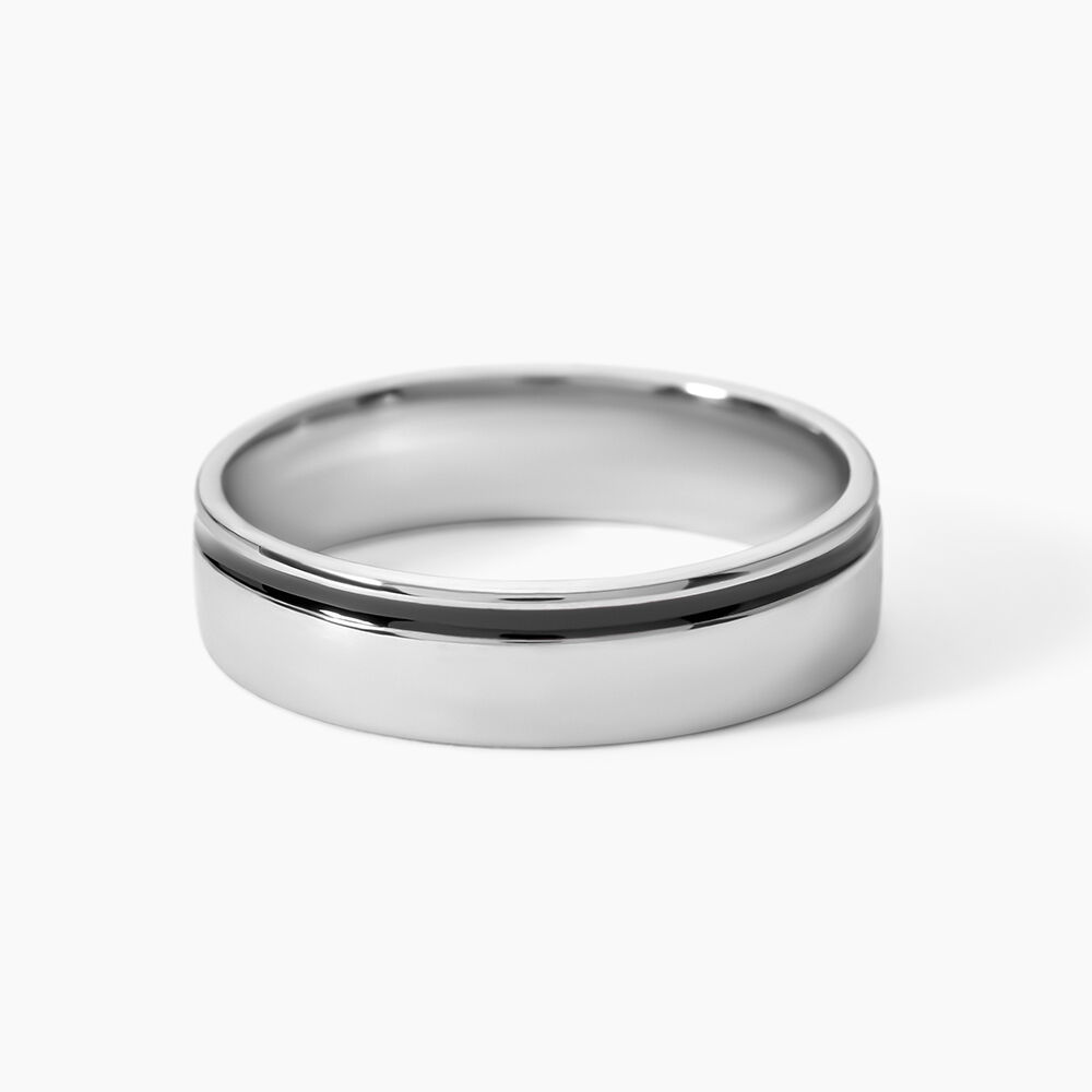 Alliance Dylis Argent Blanc - Alliances duo Homme | Marc Orian