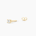 Boucles D'oreilles Puces Aphrodite Or Jaune Diamant - Puces Famille | Marc Orian