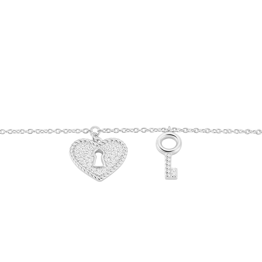 Bracelet Anakin Argent Blanc Oxyde De Zirconium - Bracelets chaînes Femme | Marc Orian