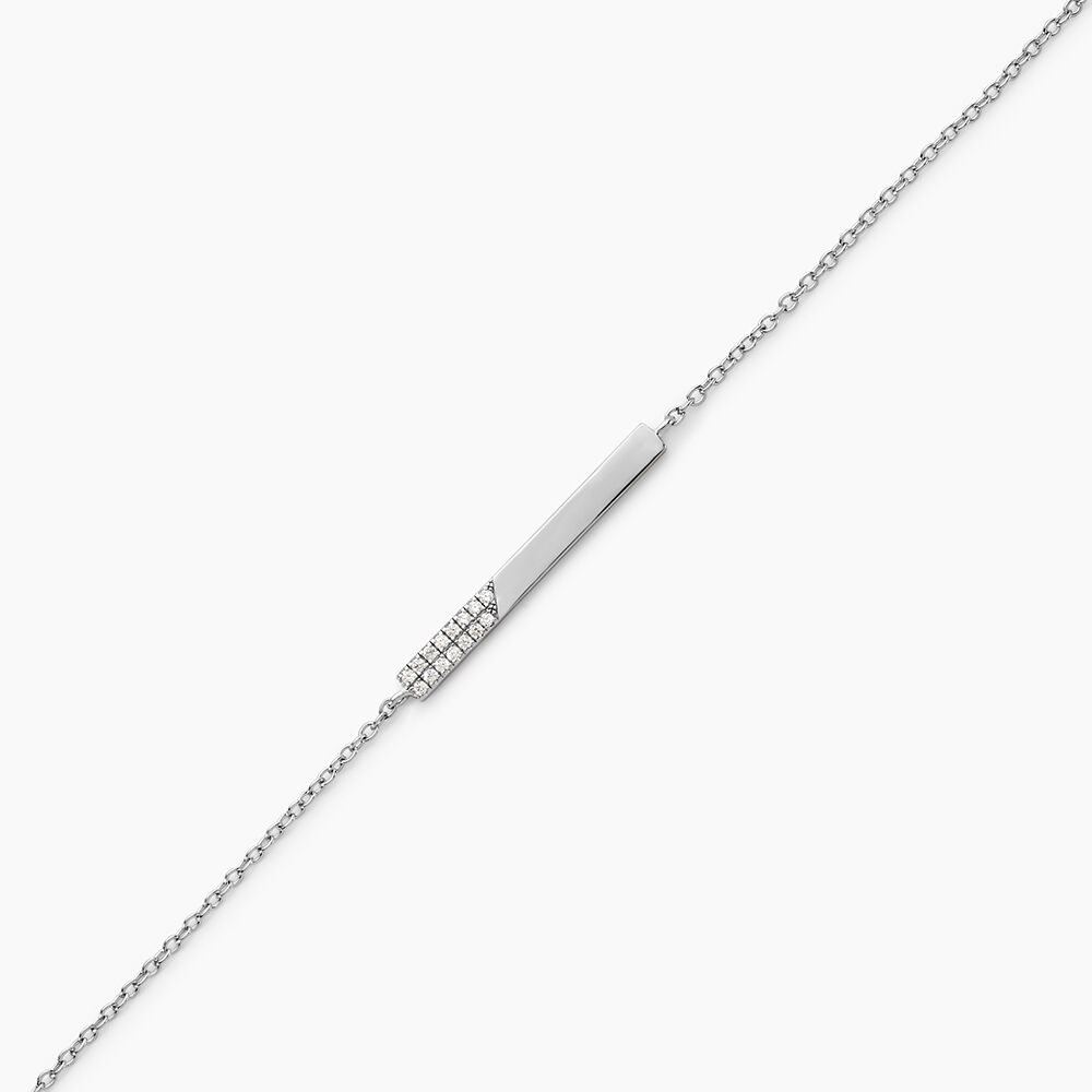 Bracelet Argent Blanc Evodie Oxyde De Zirconium - Bracelets fantaisie Femme | Marc Orian